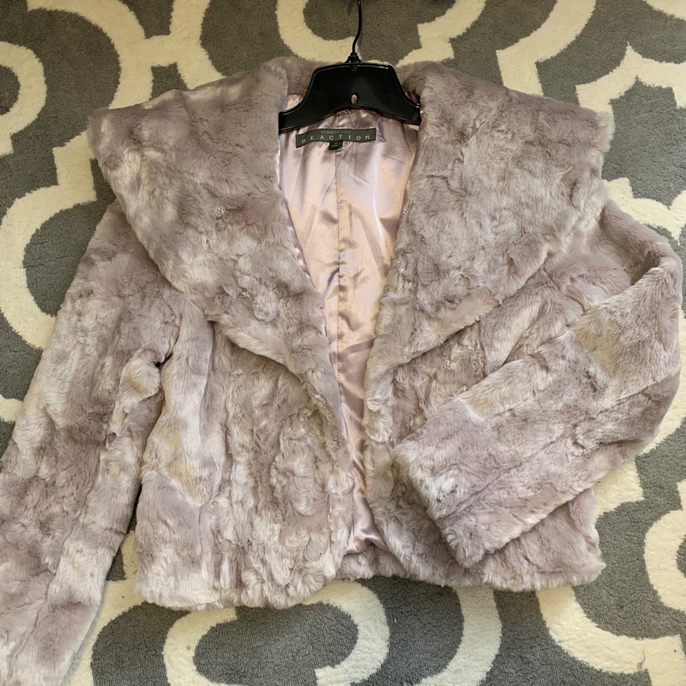 Kenneth Cole faux fur coat